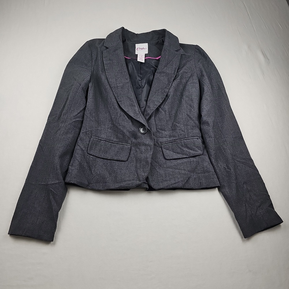Candies Women's  Dark Gray‎ Blazer  Jacket  Size Medium